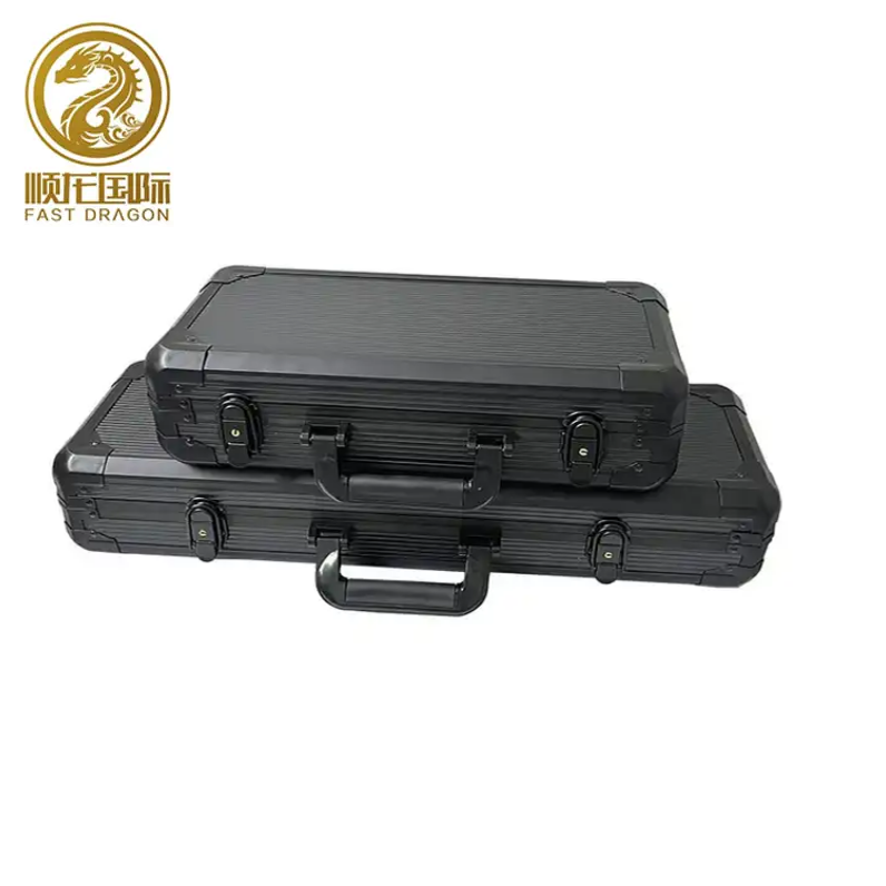 300 500 back aluminum case for 40 43mm poker chips empty box without poker chips for storage chip and casino accessories