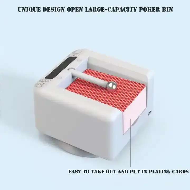 Upgrade Automatic Card Dealer Machine Universal Playing Card 360 Degree Rotating Card Dealer for Home Portable Licensing Machine