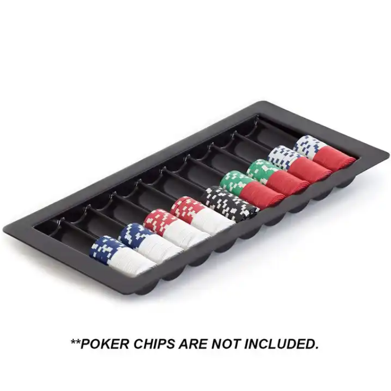 500pcs Chip Capacity Las Vegas Style Dealer Table Chip Tray Casino Poker Chips Tray