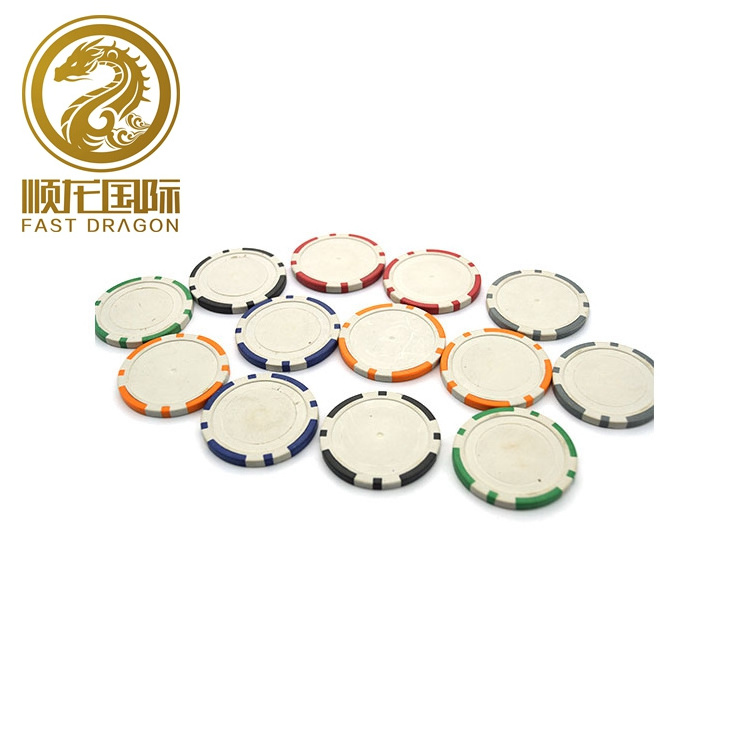 Clay poker chip,custom made various color poker chips with sticker,blank round casino poker chip