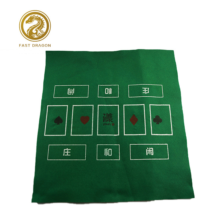 Game Mat Non-woven Fabrics Gambling cloth Casino Texas hold'em  Poker Table Printing Playing Mat