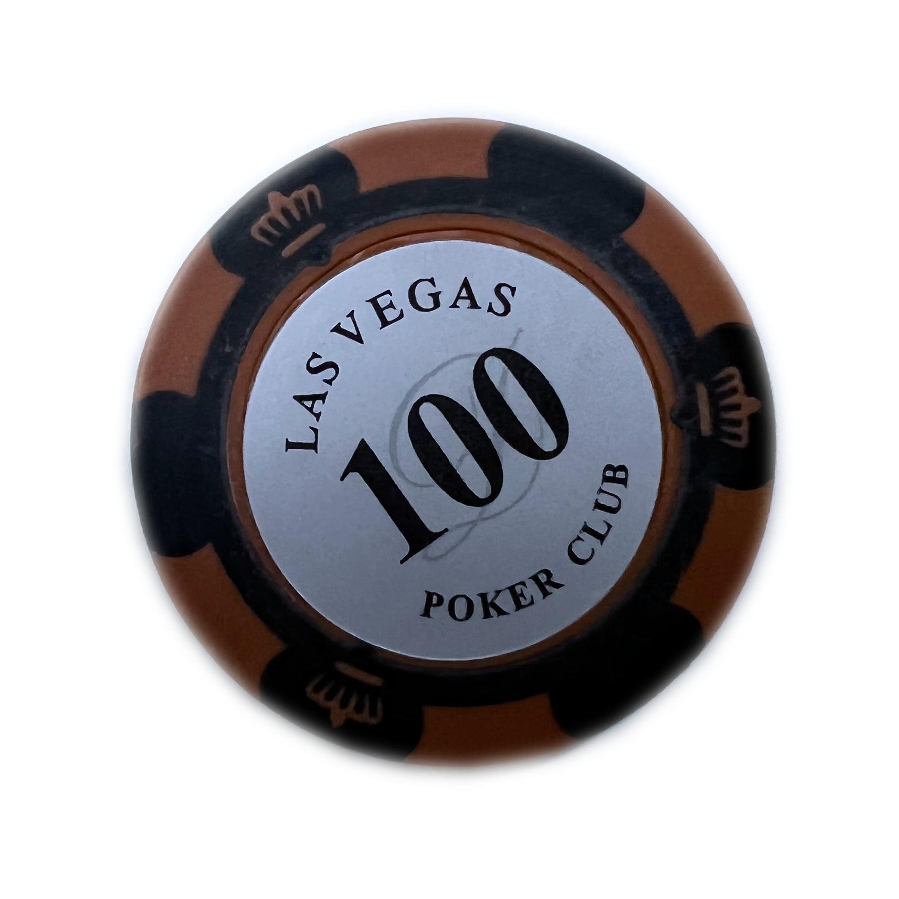 New Design 100 number poker chip with custom box CLAY or ABS