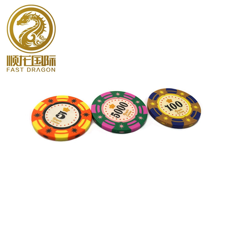 Poker chips with sticker coin casino chips custom printed poker chips