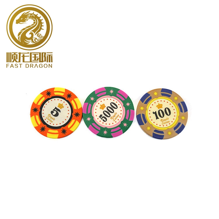 Poker chips with sticker coin casino chips custom printed poker chips