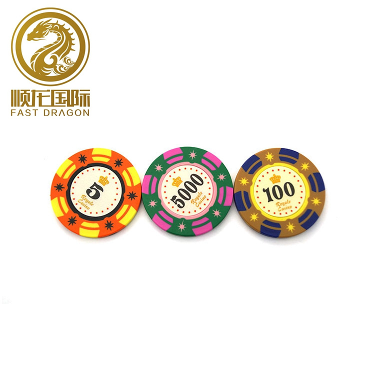 Poker chips with sticker coin casino chips custom printed poker chips