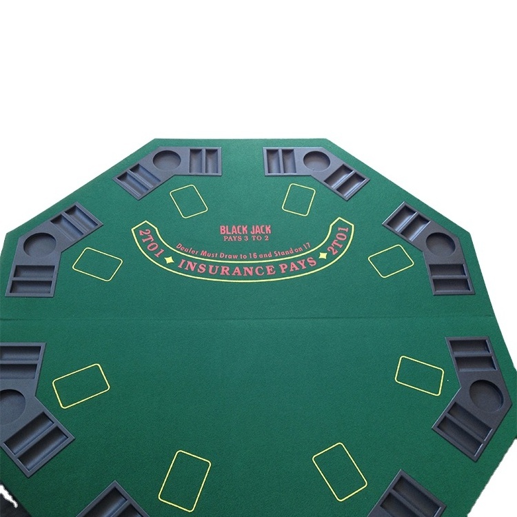 Casino Game folding poker table Potable round folding texas hold'em professional poker table