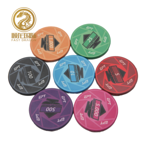 9g Ceramic Chips High Quality Print EPT Custom Ceramic Poker Chips