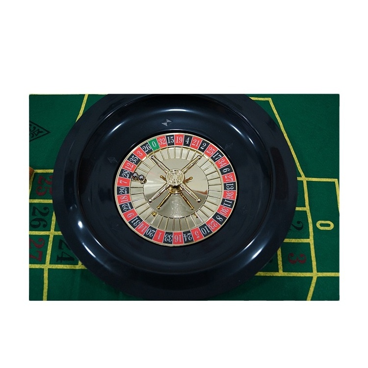 5 in 1 Casino game set with 60pcs Poker Chips Felt Mat Dice Playing Cards Groupier Stick 6 inch turntable Manual Roulette