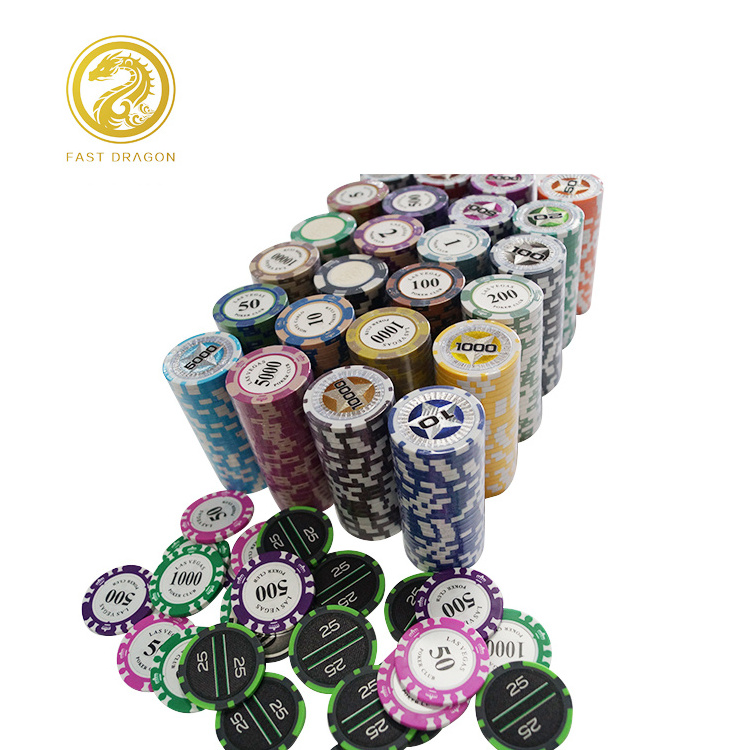 High Quality ABS Casino chips clay poker chip set