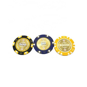 25pcs/shrink wrap bundle Design Casino Coins Texas Clay Poker Chips Upscale Set Crown 13.5g Clay Poker Chips