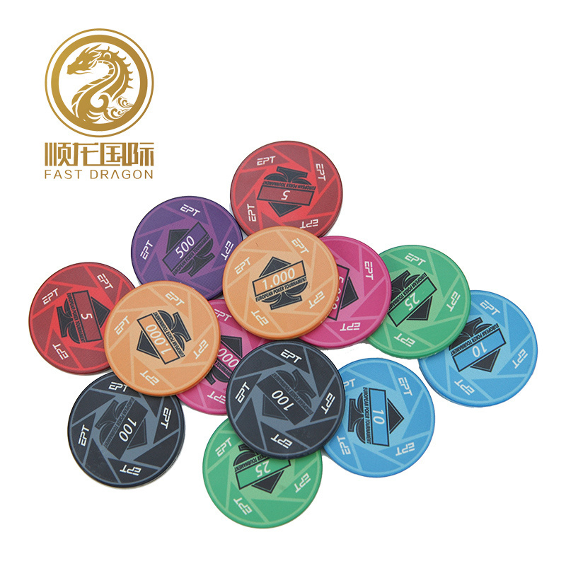 9g Ceramic Chips High Quality Print EPT Custom Ceramic Poker Chips