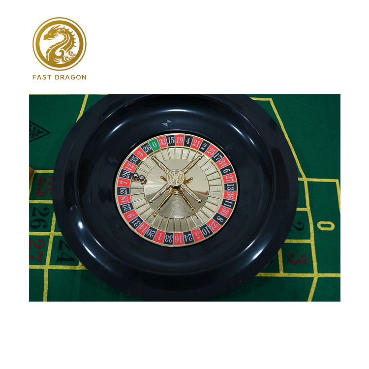 High Quality 5 in 1 game set with 6 inch turntable Manual Roulette Set Casino