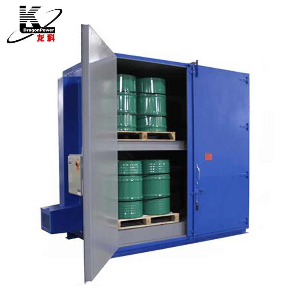 Two Chambers Double Rooms Drum Barrel Industrial Hot Air Drying Heating Circulating Oven For Sale