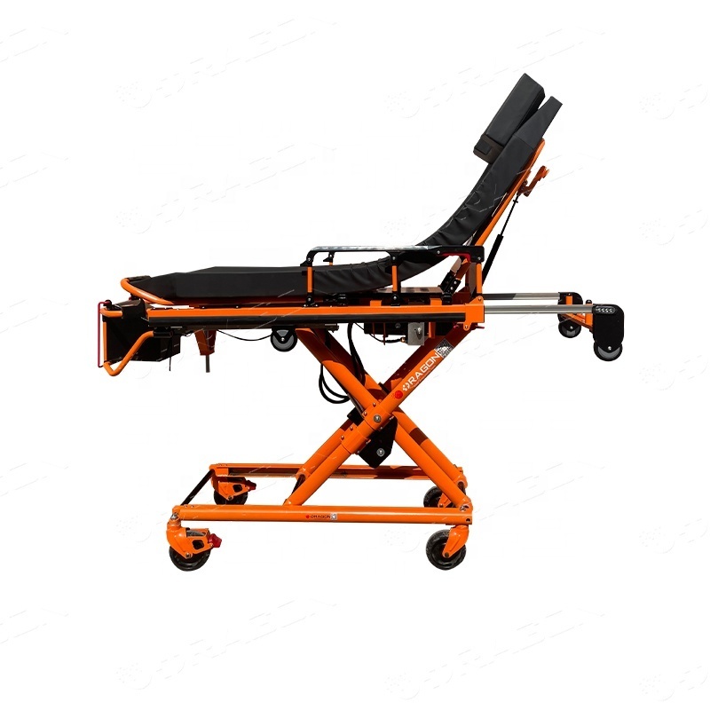 Hospital Heavy Duty Electric Automatic Lift Ambulance Stretcher Medical Ambulance Patient Transportation Stretcher