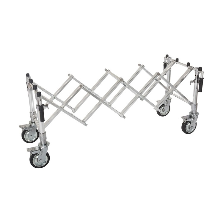 Professional Manufacturer Funeral Equipment  Supply Stainless Steel Coffin Casket Trolley With Cheap Price