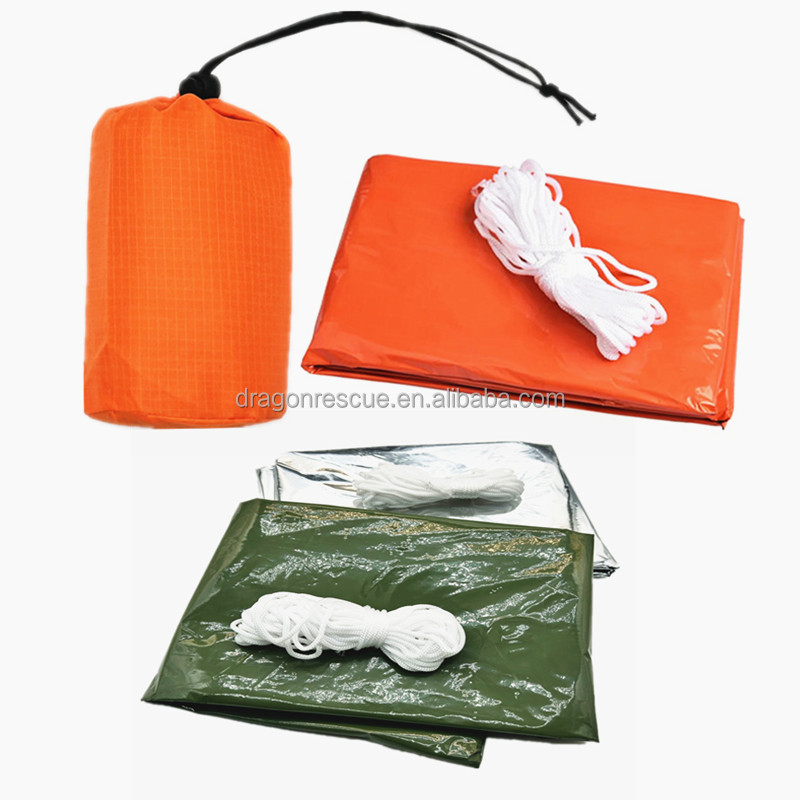 Wholesale Survival 2 People Emergency Tent Life Saving Waterproof Camping Emergency Tube Tent