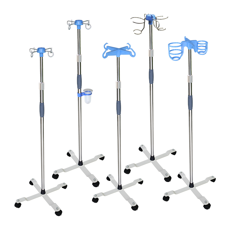 Hospital Furniture IV Pole Medical Infusion Stand Height adjustable IV Drip Stand