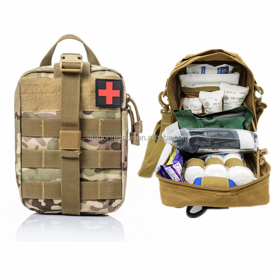 Tactical Individual First Aid Kit IFAK Survival Trauma Kit for Outdoor Tactical Bag