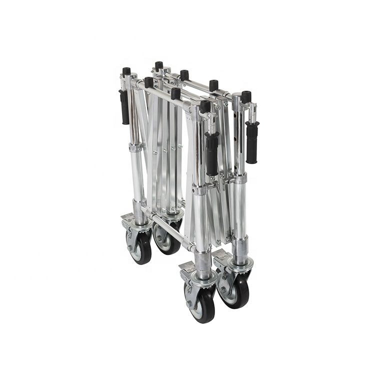 Professional Manufacturer Funeral Equipment  Supply Stainless Steel Coffin Casket Trolley With Cheap Price