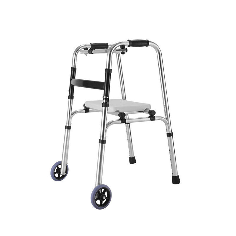 Cheap Price Multifunctional Walking Aid Stainless Steel Adjustable Height Walking Walker For Elderly