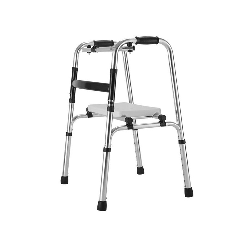 Cheap Price Multifunctional Walking Aid Stainless Steel Adjustable Height Walking Walker For Elderly