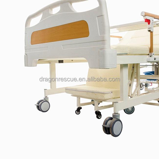 Hot Sale Medical Equipment Multifunctional Patient Wheelchair Bed Homecare Nursing Bed With Toilet