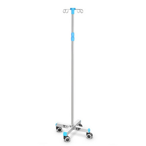 Adjustable Infusion Stand IV Drip Stand Medical Stainless Steel Infusion Pole Removable IV Pole Holder Height