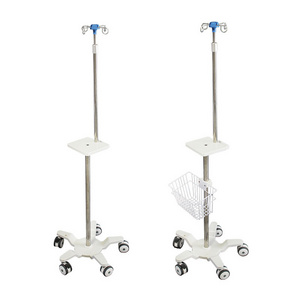 Hospital Furniture IV Pole Medical Infusion Stand Height adjustable IV Drip Stand