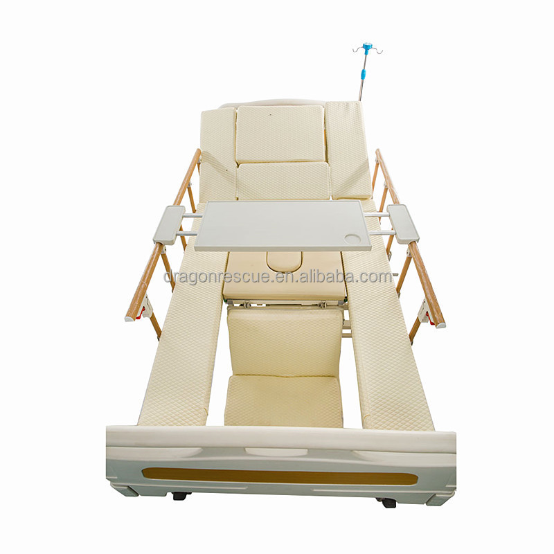 Hot Sale Medical Equipment Multifunctional Patient Wheelchair Bed Homecare Nursing Bed With Toilet