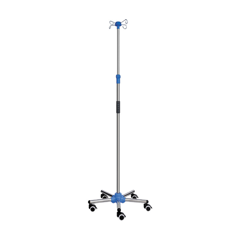 Adjustable Infusion Stand IV Drip Stand Medical Stainless Steel Infusion Pole Removable IV Pole Holder Height