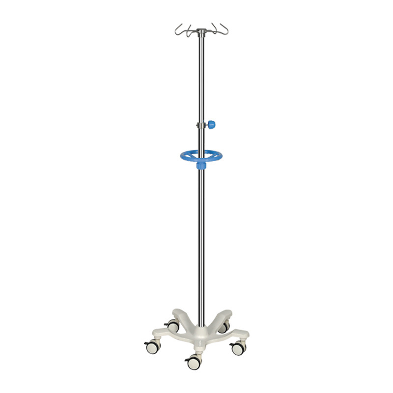 Adjustable Infusion Stand IV Drip Stand Medical Stainless Steel Infusion Pole Removable IV Pole Holder Height