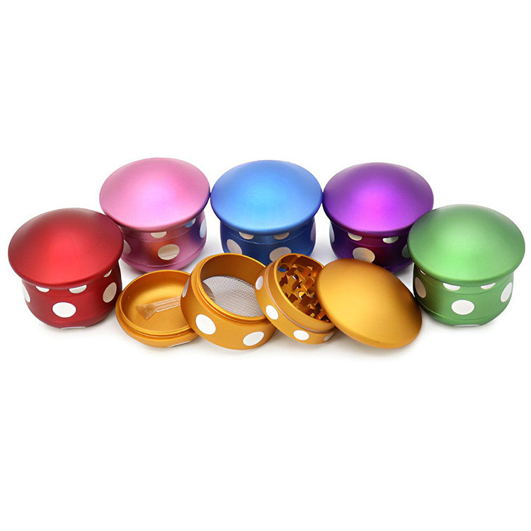 Wholesale Hot Selling New Design Girly Mushroom Grinder Metal Tobacco Crusher New Herb Grinder For Smoking