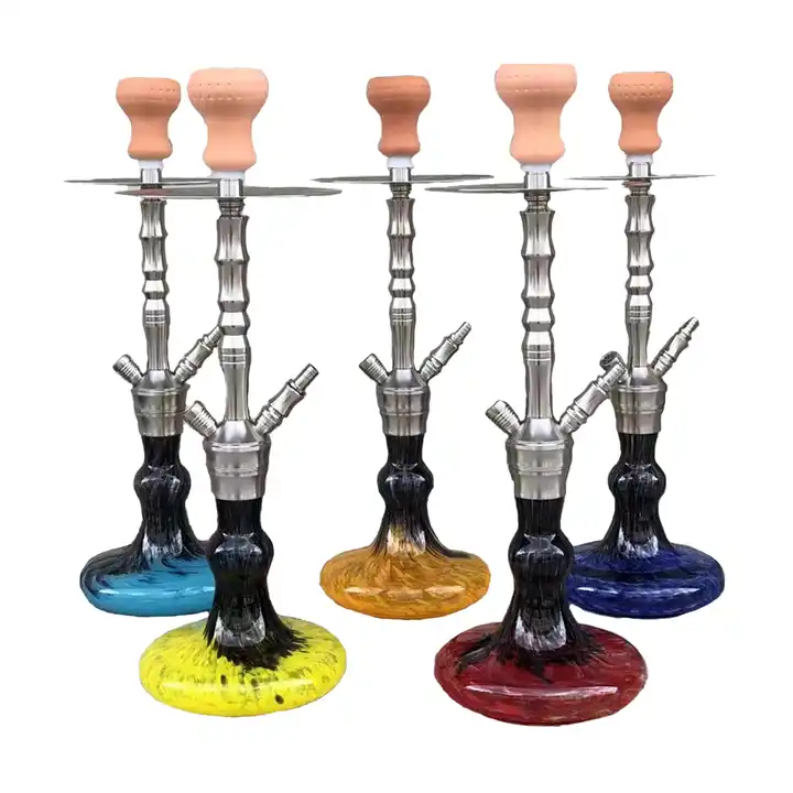 Factory Directly Sales Glass Arabic Traditional Shisha Smoking Accessories One Two Hose Hookah