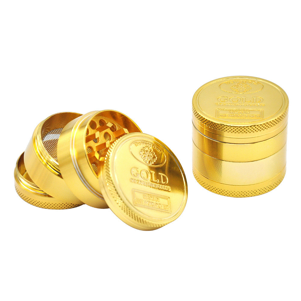 4 Layer Manual Metal Tobacco Smoking  Herb Grinder With Custom Design