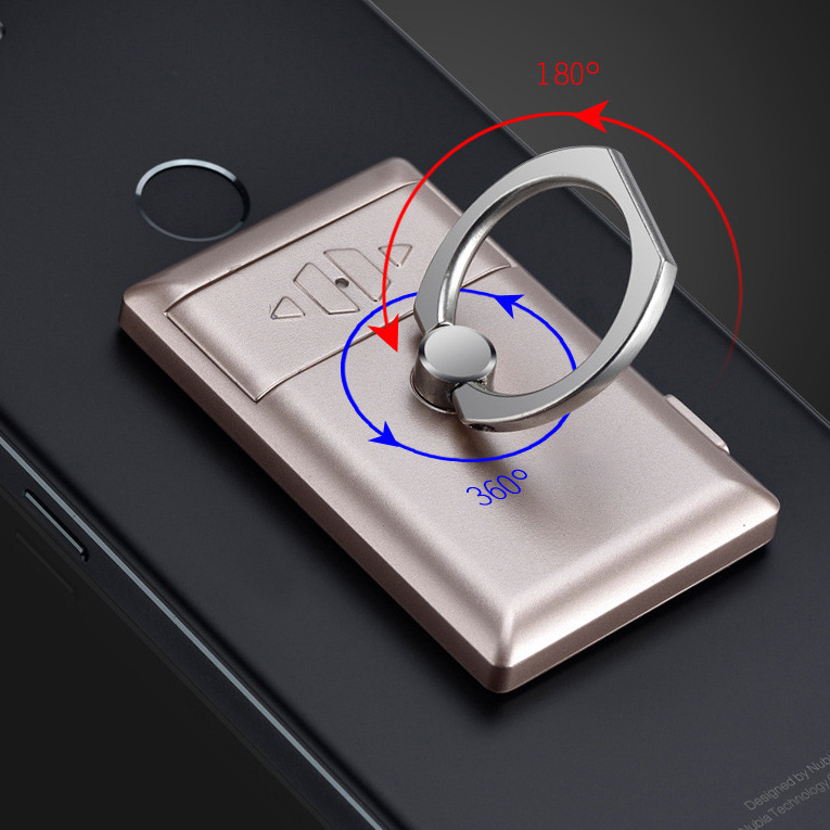 USB Charging Lighter Creative Ring Compact Mobile Phone Stand Electronic Cigarette Lighter