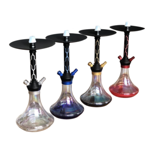 Factory Directly Sales Glass Arabic Traditional Shisha Smoking Accessories One Two Hose Hookah