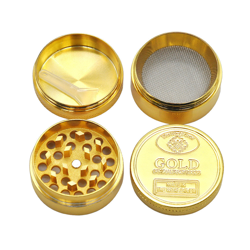 4 Layer Manual Metal Tobacco Smoking  Herb Grinder With Custom Design