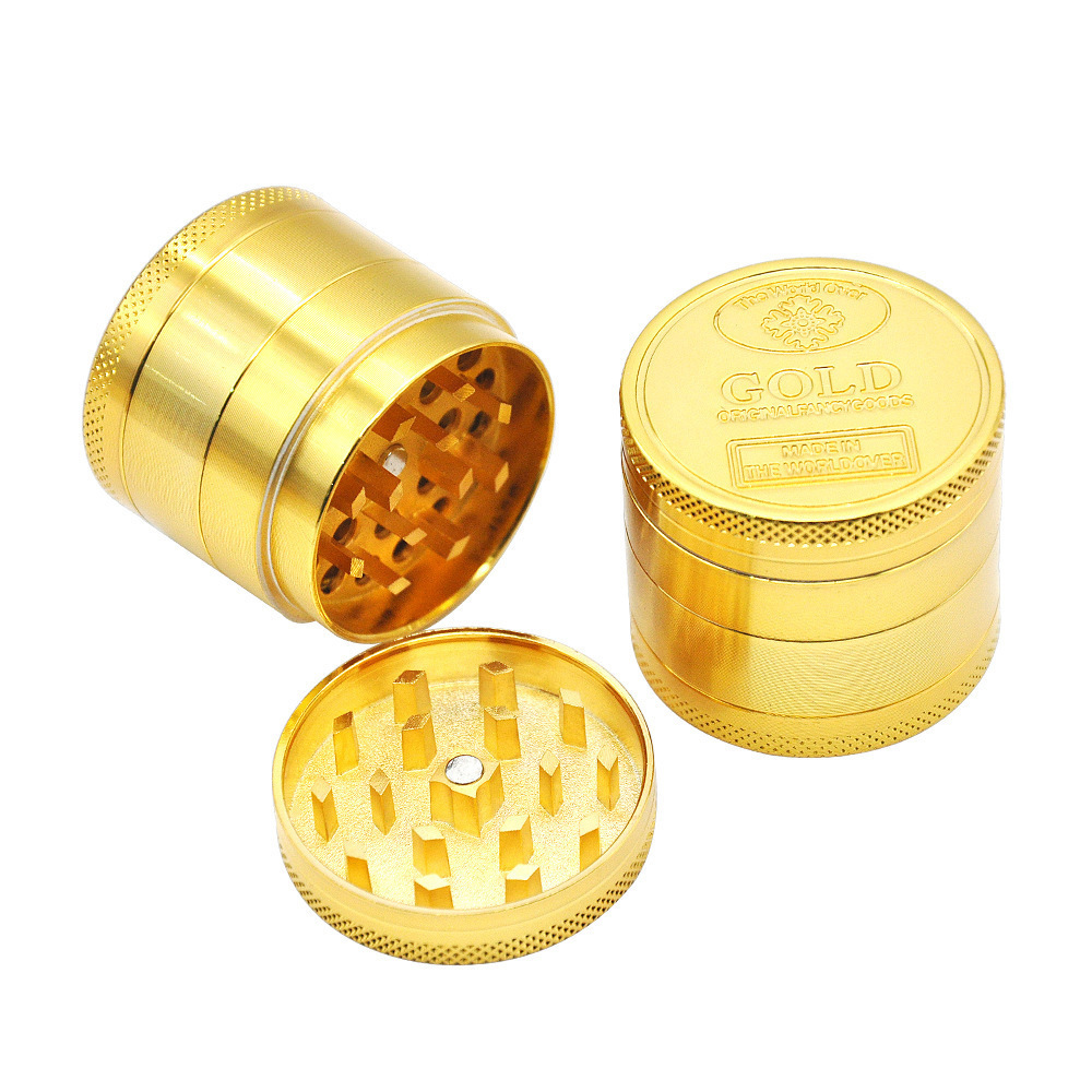 4 Layer Manual Metal Tobacco Smoking  Herb Grinder With Custom Design