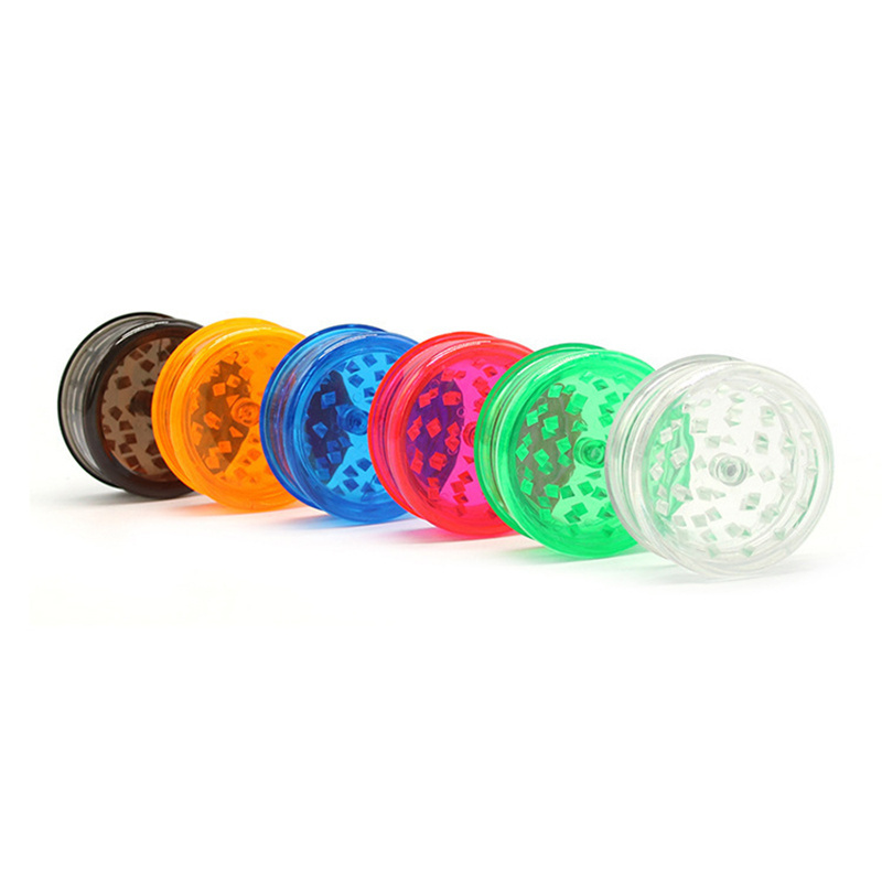 60mm With 3 Parts Plastic Hemp Grinder Convenient Wholesale Hemp Grinder Cheaper Price Plastic Tobacco Grinder