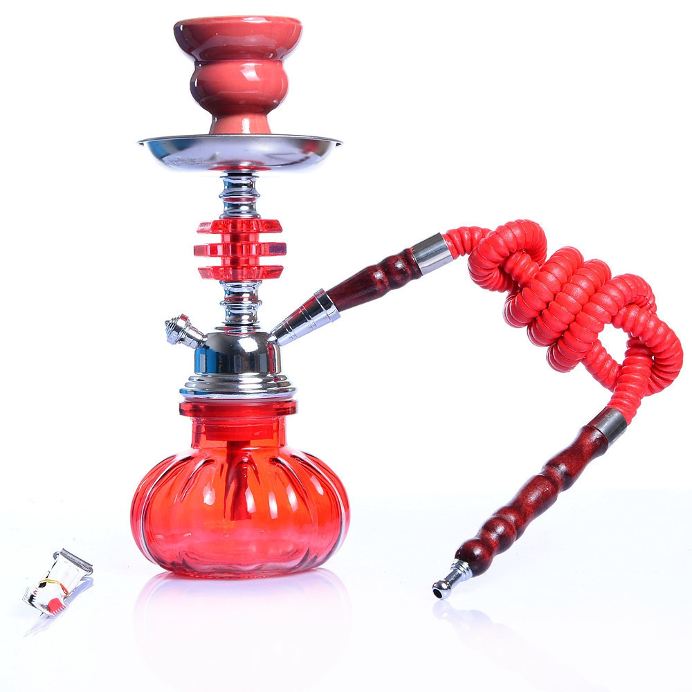 Factory Directly Sales Glass Arab Traditional Shisha Smoking Accessories One Two Hose Hookah