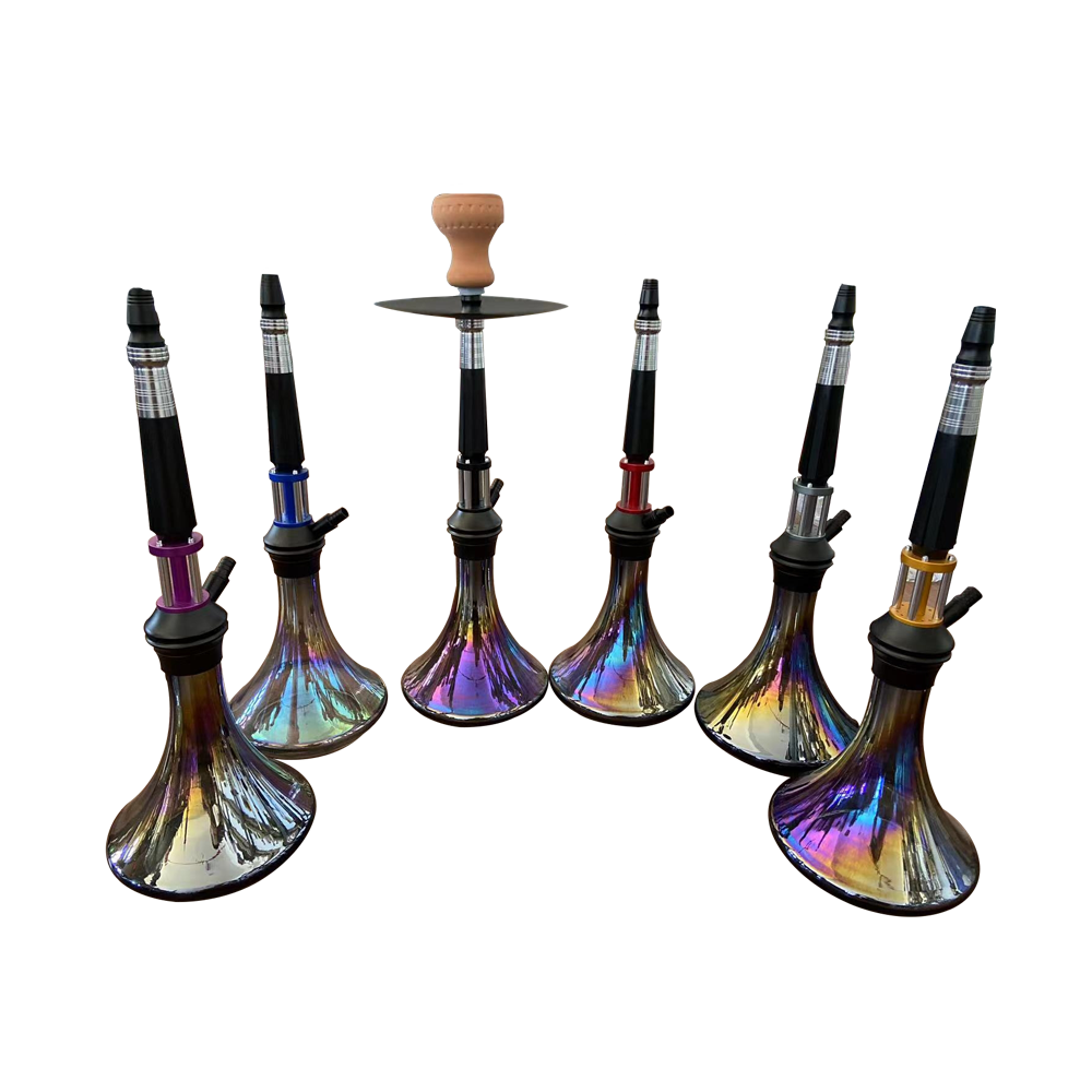 Factory Directly Sales Glass Arabic Traditional Shisha Smoking Accessories One Two Hose Hookah