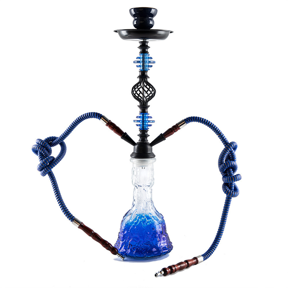 Factory Directly Sales Glass Arab Traditional Shisha Smoking Accessories One Two Hose Hookah