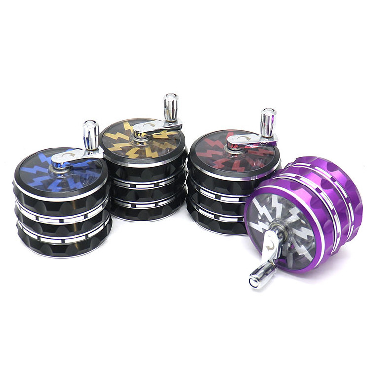 Custom Logo Metal Smoke 4 Layers Grinder Wholesale Smoking Accessories Tobacco Grinder