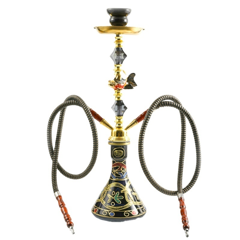 Factory Directly Sales Glass Arab Traditional Shisha Smoking Accessories One Two Hose Hookah