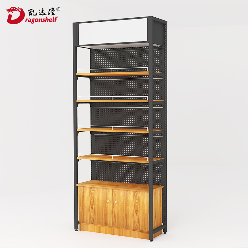 Dragonshelf Shop display racks metal supermarket shelves pharmacy snack wooden gondola shelving display shelves