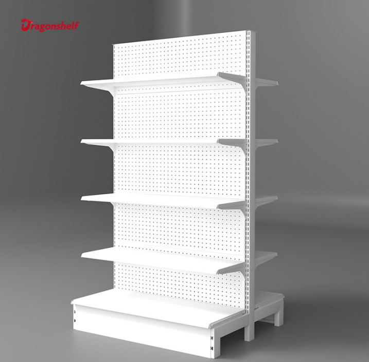 Customized tall gondola shelving store shelf display super market shelves for convenience store