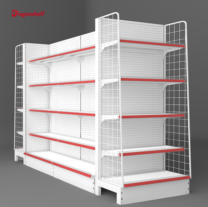 Customized tall gondola shelving store shelf display super market shelves for convenience store