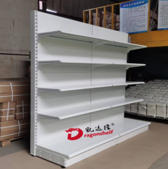 Dragonshelf metal display shelves for big shop good quality China steel racks