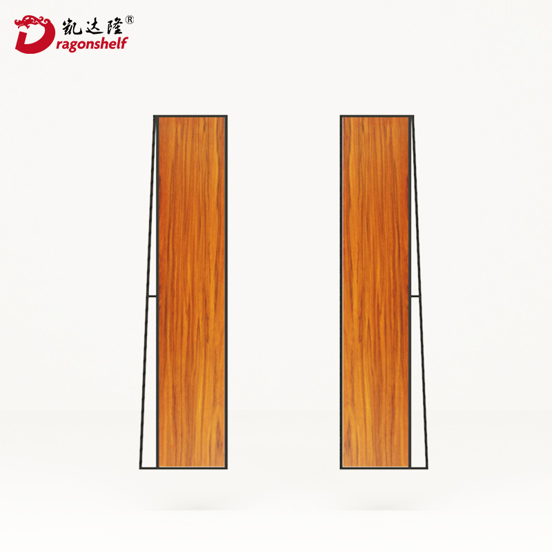 Dragonshelf Deep Double-side Wood Grain Supermarket Gondola Shelving used to Retail Shop