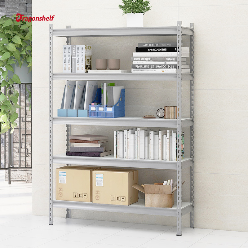 Dragonshelf Light Duty Boltless Storage Rack and shelf Adjustable Pallet  Rack 5 Layer shelves Metal Shelf